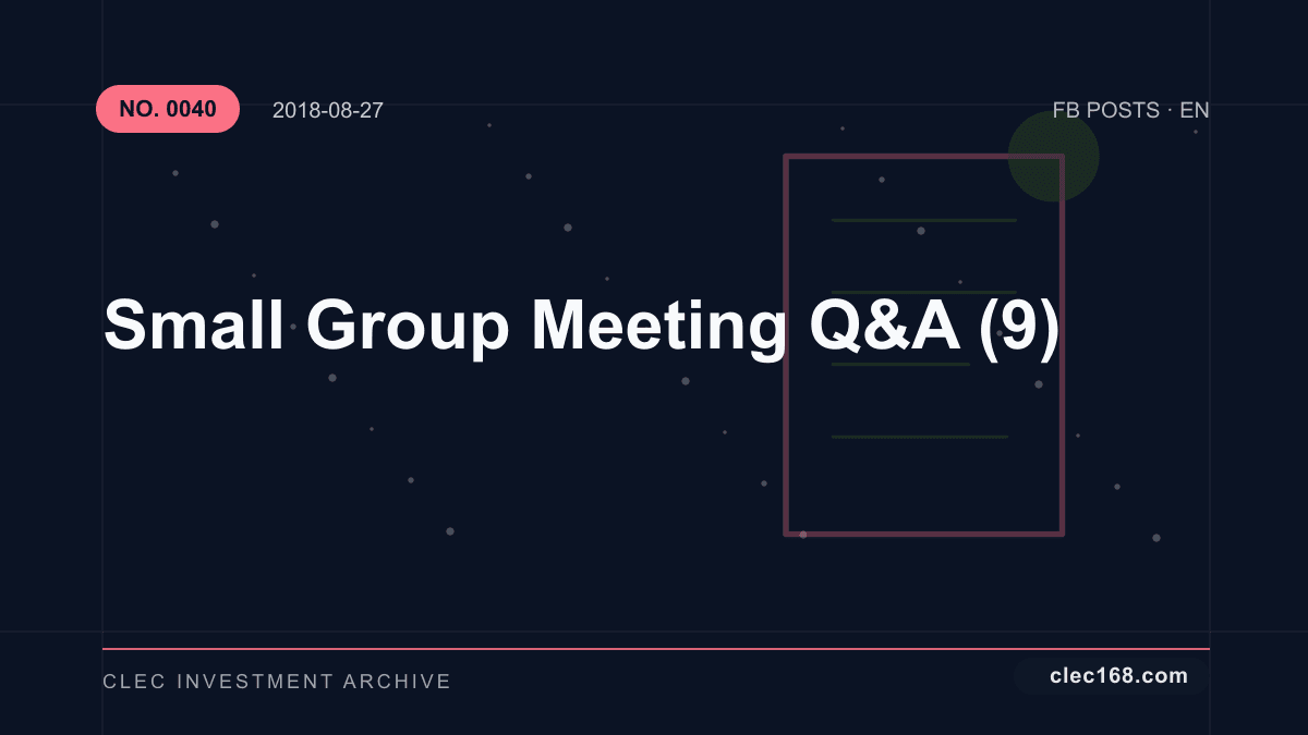 Small Group Meeting Q&A (9)