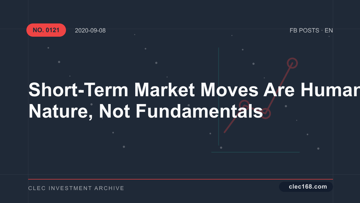 Short-Term Market Moves Are Human Nature, Not Fundamentals