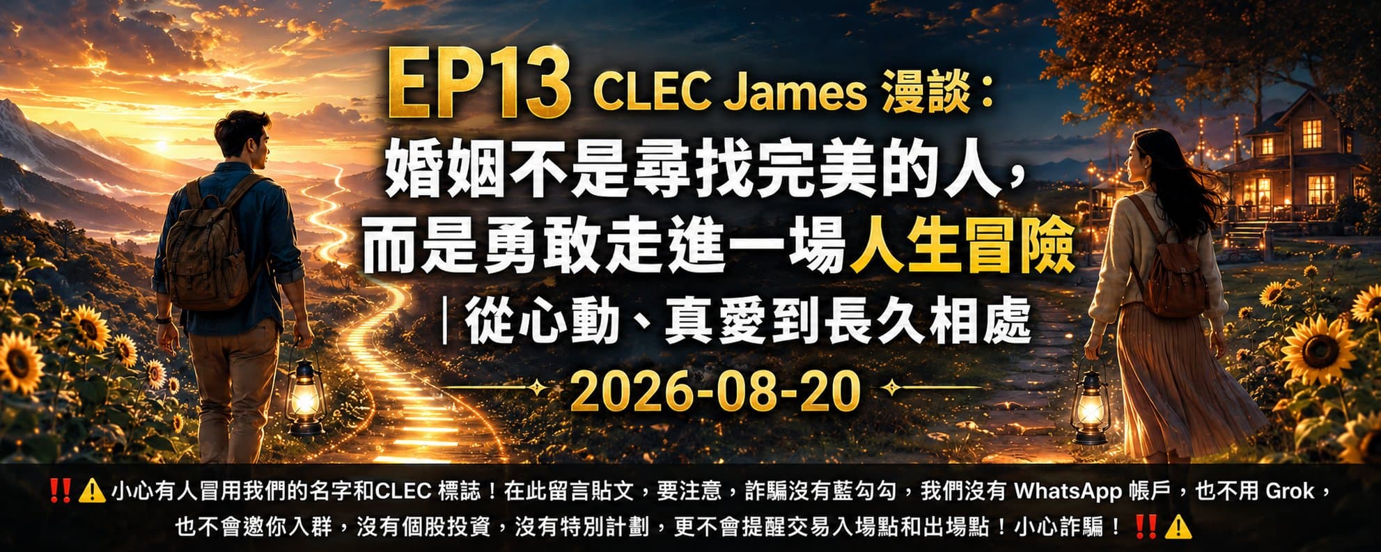 婚姻不是尋找完美的人，而是勇敢走進一場人生冒險