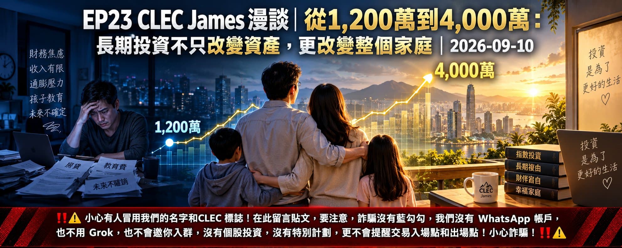 從1,200萬到4,000萬：長期投資不只改變資產，更改變整個家庭