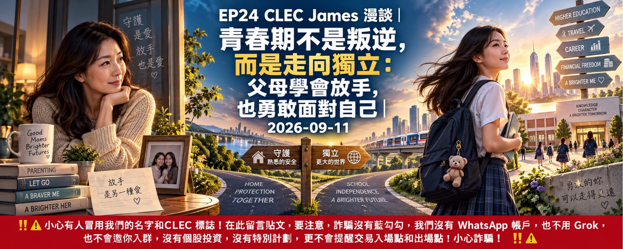 青春期不是叛逆，而是走向獨立：父母學會放手，也勇敢面對自己