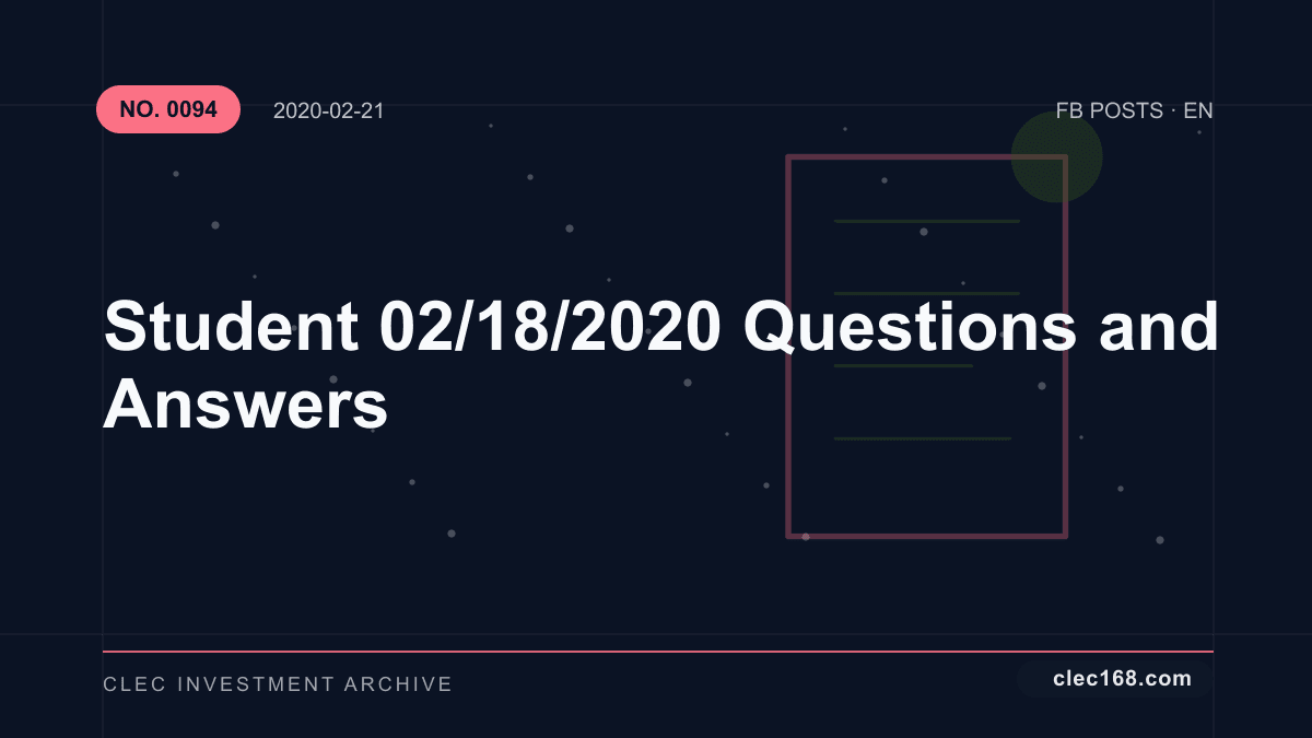 Student 02/18/2020 Questions and Answers Student 02/18/2020 Questions and Answers
