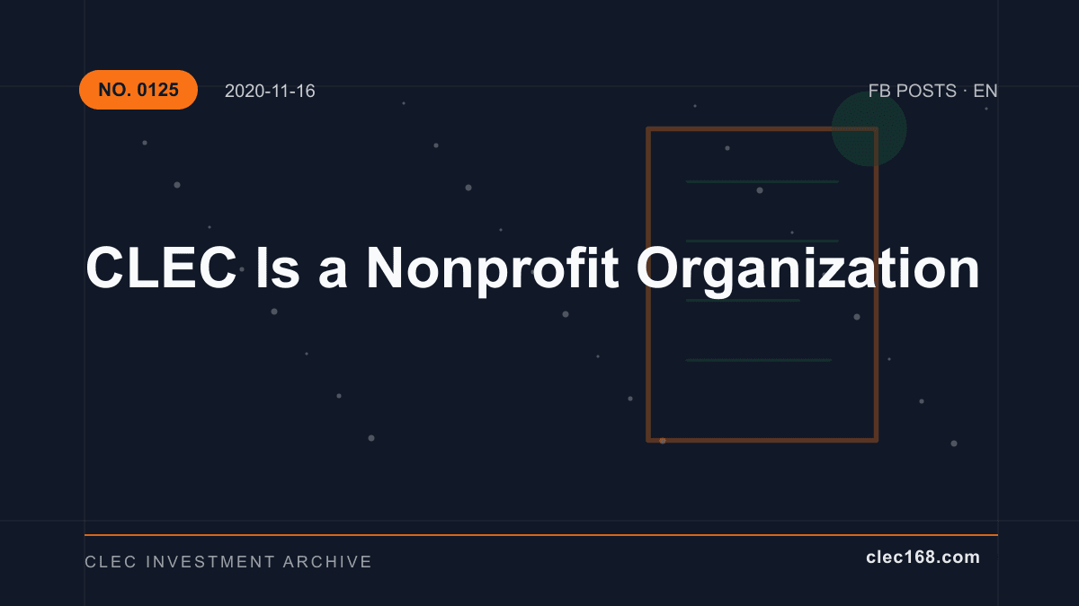 CLEC Is a Nonprofit Organization CLEC Is a Nonprofit Organization