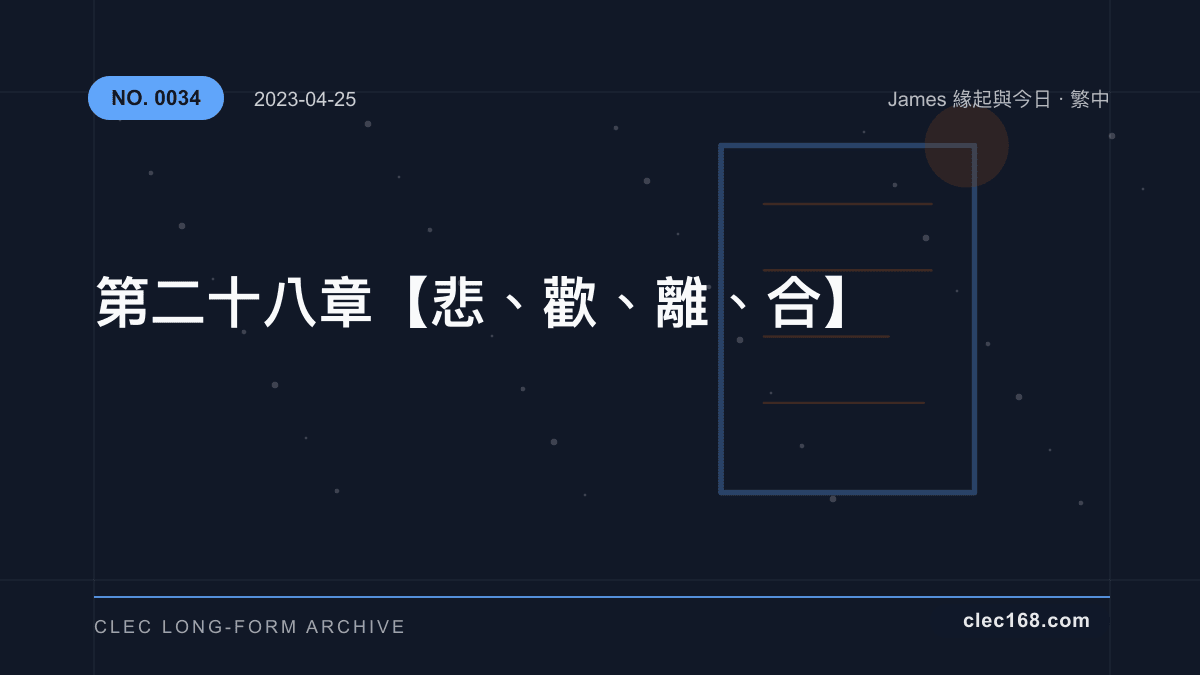 第二十八章【悲、歡、離、合】 第二十八章【悲、歡、離、合】