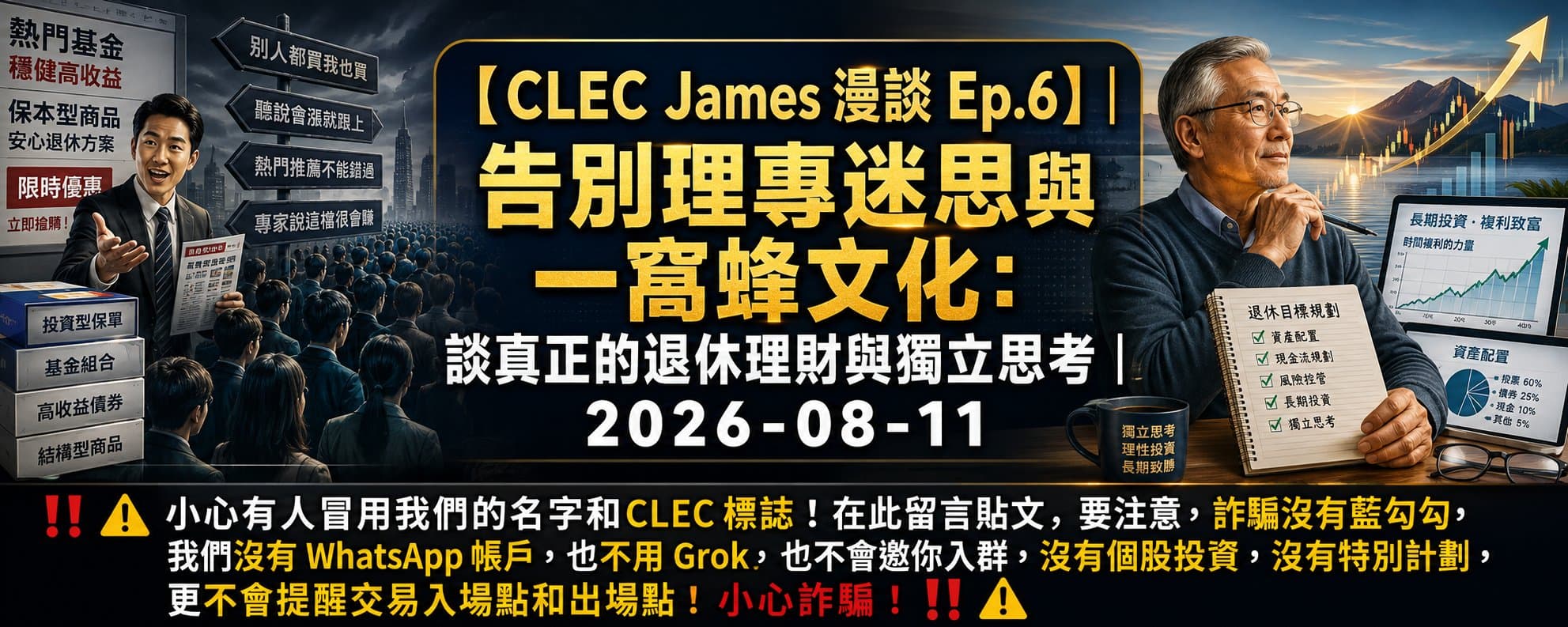 告別理專迷思與一窩蜂文化:談真正的退休理財與獨立思考 告別理專迷思與一窩蜂文化:談真正的退休理財與獨立思考